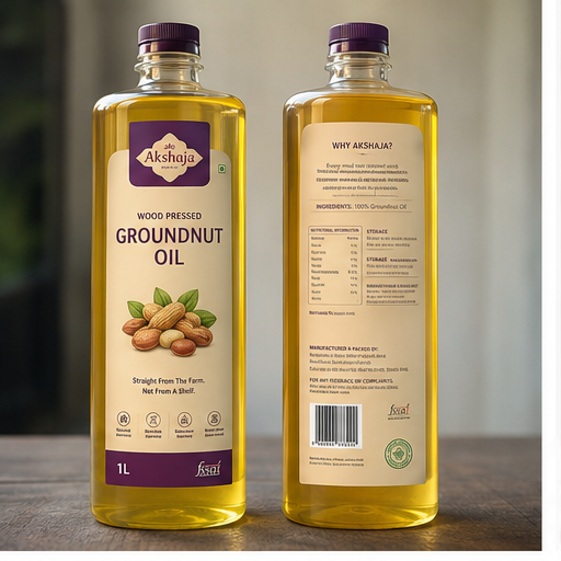 Cold pressed groundnut oil